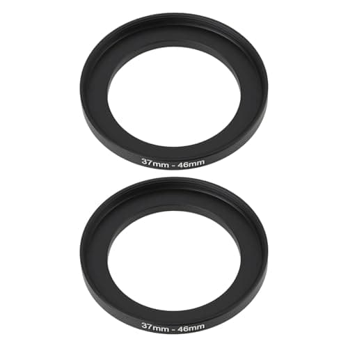Image of VGOL 2Pcs Camera Filter Ring Adapter 37mm-46mm Aluminum Step-Up Ring Adapter for DSLR Lenses and ND UV CPL IR Filters