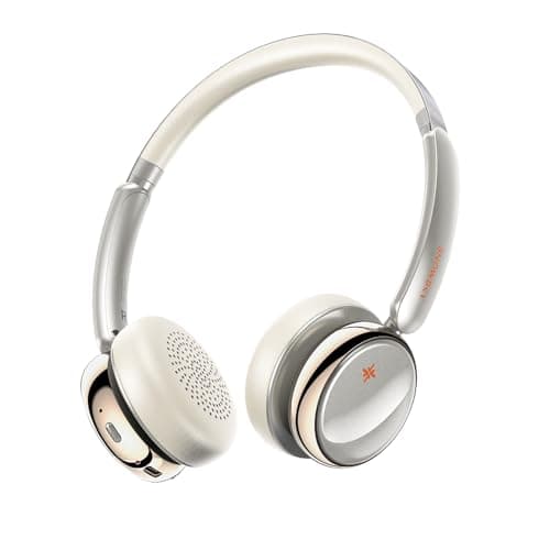 Image of FiiO Anytime Active Noise Cancelling Bluetooth 5.4 Retro Headphones, 58H Playtime, with Microphone,Light Weight Earphones Comfort Headsets for Travel,Home (Titanium Gold)