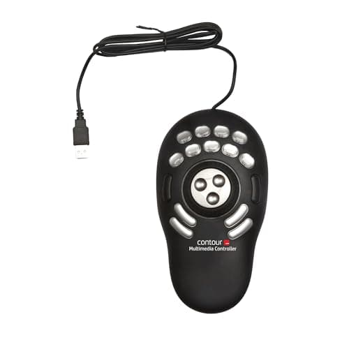 Image of Contour Shuttle PRO V2 - Multimedia Controller with Jog Wheel & 15 Custom Programmable Buttons, Ideal for Video, Audio & Photo Editing, Mac & PC Compatible - Black