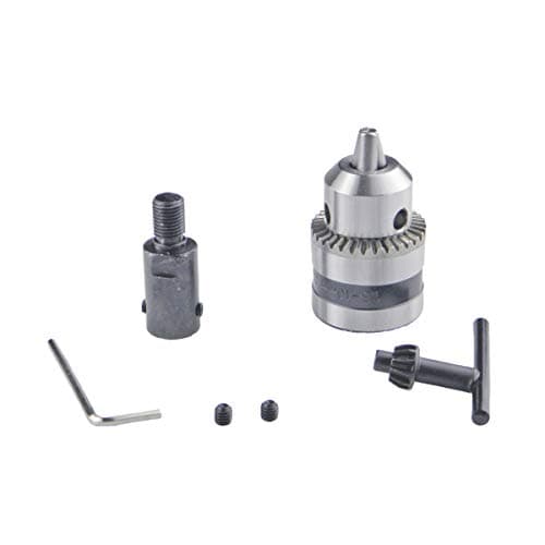 Image of CHANCS 3/8-24UNF Spanner Drill Chuck Threaded 1.5-10MM Handheld Hand Drill 5MM Bore Fine Thread Connecting Rod SetElectric Drill Chuck Adapter DIY Drill Electric Chuck