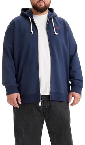 Image of Levi's Men's Big & Tall Original Housemark Zip Up Hoodie, Naval Academy, 1XL