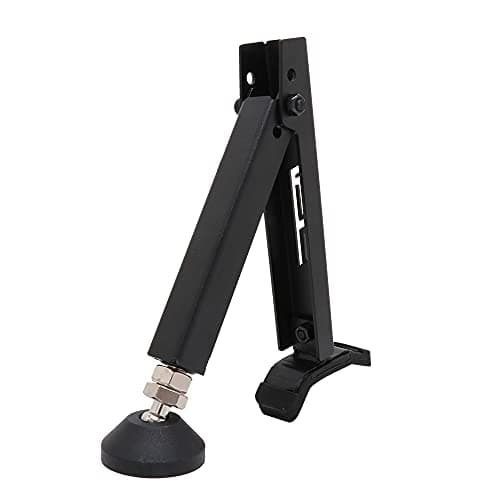 Image of Motorcycle Rear and Front Wheel Stand, Foldable Iron Motorbike Single Side Stand, Foldable Lift Stand, for Most Motorcycle Wheels, 22 x 11 x 6cm, Black