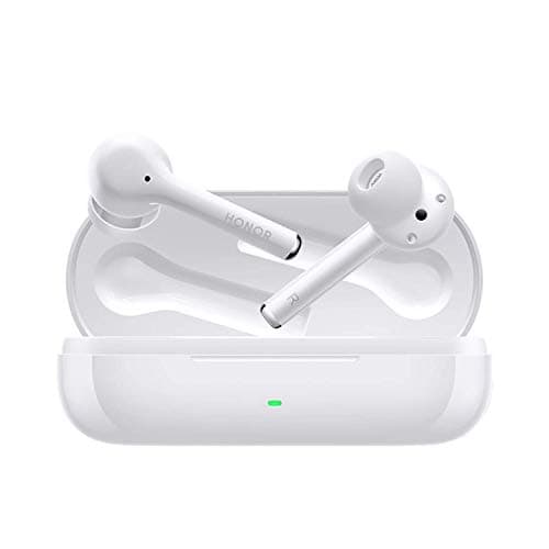 Image of HONOR Magic Earbuds - Wireless Bluetooth Earphone with Intelligent Noise Cancellation, Fast Bluetooth 5.0 Connection, USB-C Charging - UK Official Version, Pearl White