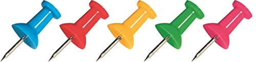 Image of Maped Push Pins Assorted Colours (Pack of 25)