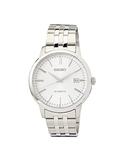 Image of Seiko SRPH85K1 Men's Analogue Automatic Watch with Stainless Steel Strap, Silver, Bracelet
