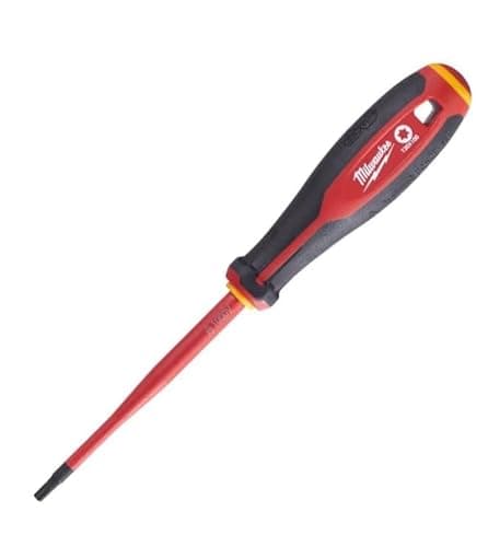 Image of Milwaukee - Tri-Lobe VDE Screwdriver - Slotted 0.5 x 3 x 100