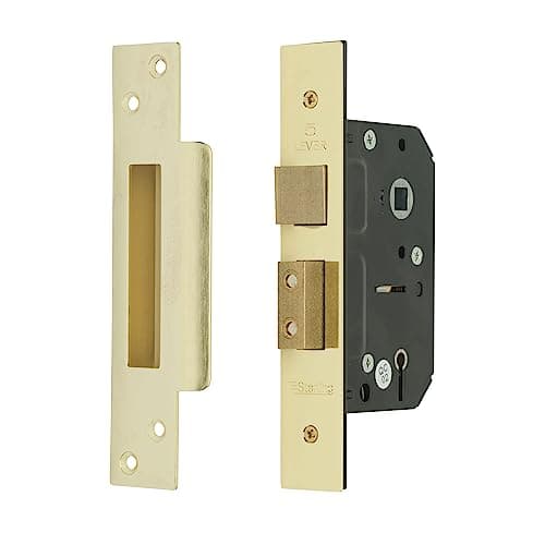 Image of Sterling MLS525 2.5-Inch/65mm 5-Lever Sashlock - Brass
