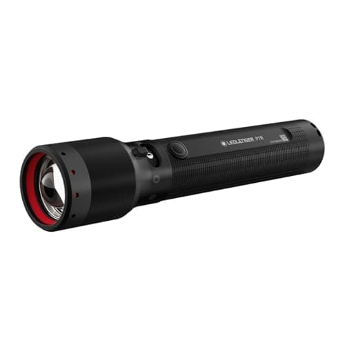 Image of Ledlenser P7R LED Rechargeable Torch, Super Bright 2000lm, USB-C, 320m Adjustable Focus, Long Lasting 80 Hour Battery, IP68 Waterproof Tactical Flashlight with 4 Modes for Camping, Hiking, Emergency