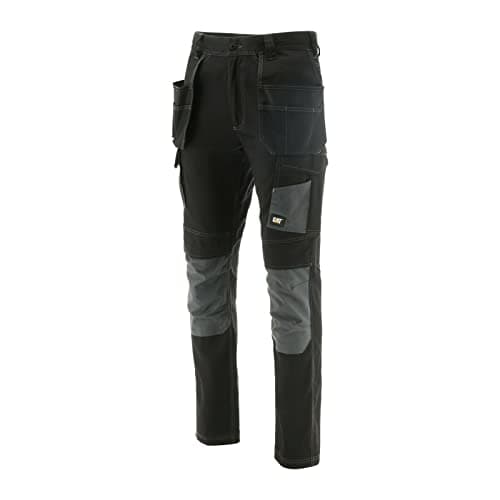 Image of Caterpillar CAT Workwear Mens Essentials Stretch Knee Pocket Trousers
