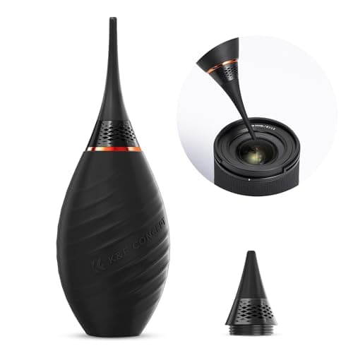Image of K&F CONCEPT 2 in 1 Powerful Rocket Air Blower, Dust Cleaner, Lens Blower, Air Blaster for Digital, DSLR, SLR, Camera Lenses and Electronics, Clean Duster, Lens Cleaner - Extension & Short Nozzle