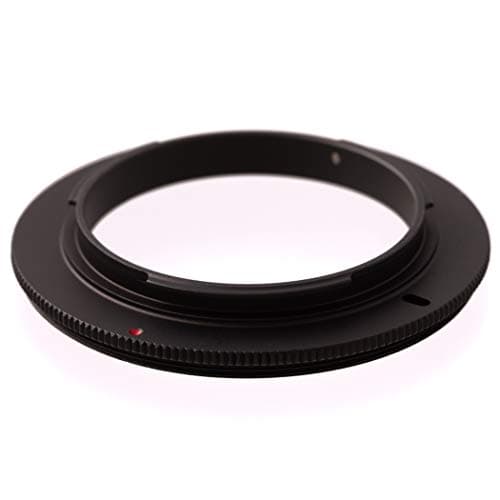 Image of Ares Foto® 58mm Macro Reverse Ring. Macro Coupler. Adapter for macro photography. Compatible with Canon EOS 2000D 4000D 200D 800D 80D 6D Mark II 6D 7D Mark II 5D Mark IV EOS-1D X Mark II 5DS R 5DS