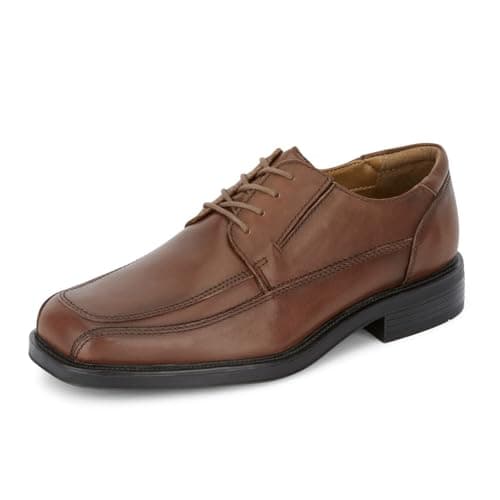 Image of Dockers Men’s Perspective Leather Oxford Dress Shoe Beige Size: 8 Wide