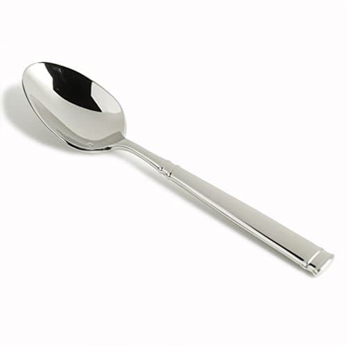 Image of Fortessa Bistro 18/10 Stainless Steel Flatware Dessert/Oval Soup Spoon, Set of 12