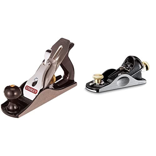 Image of Stanley 4 Smooth Plane 2 Inch 1-12-004 & 5-12-020 6.1/4 Block Plane C/w Pouch