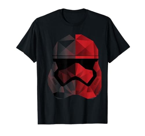 Image of Star Wars The Last Jedi B&W Cubist Trooper Helmet T-Shirt