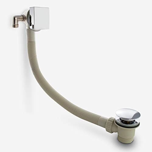Image of Bath Filler with Sprung Waste & Overflow - Square