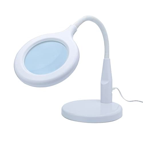 Image of Lightcraft Value Magnifier Lamp with Flexi Neck – 100mm Lens, 1.75x Magnification, 36 LEDs - For Hobby, Craft, Electronics and Beauty