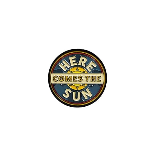 Image of Half Moon Bay | The Beatles | Here Comes the Sun | Enamel Pin Badge | Official Merchandise | Home Bar & Record Nook Accessory | Father's Day 2026 Gift
