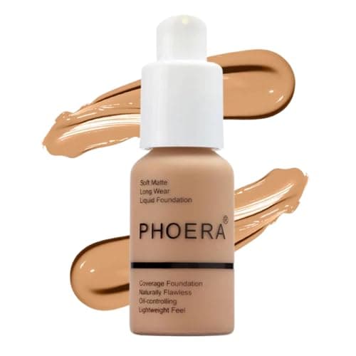 Image of Noble Gifts - Foundation, Full Coverage Foundation, Soft Matte, Oil Control Foundation Makeup Flawless Smooth Long Lasting 24HR Waterproof and Blendable 30ml (105 - Sand)