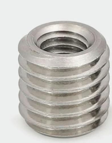 Image of M2-M20 stainless steel 304 inside outside thread Adapter screw wire thread insert sleeve Conversion Nut Coupler Convey 1230-M3XM6X10X5PCS-without slotted