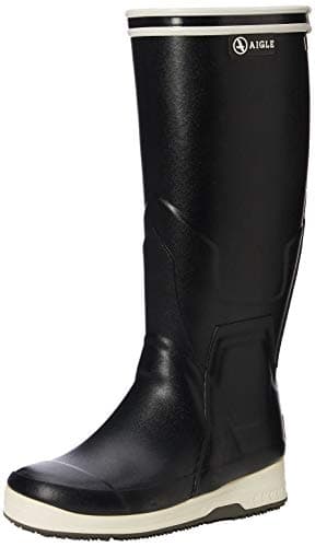 Image of Aigle BREA, Unisex Adult's Wellington Boots, Blue (MARINE NEW 001), 9 UK (43 EU)
