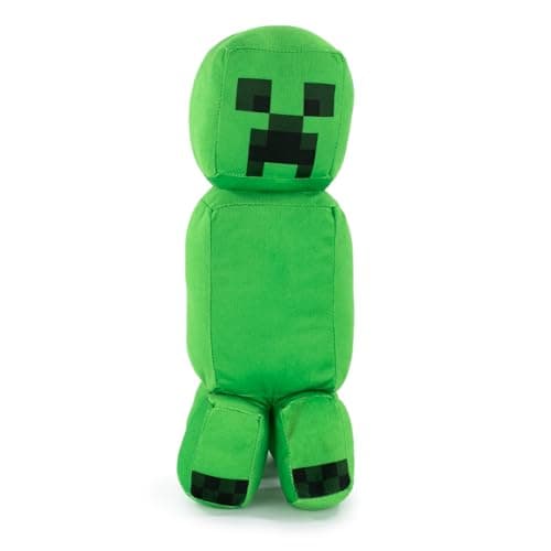 Image of Plush Minecraft Video Game Characters - Enderman, Camel, Ocelot, Pig, Steve, Alex, Creeper, Wolf - Sizes according to Model - Super Soft Quality (Creeper)