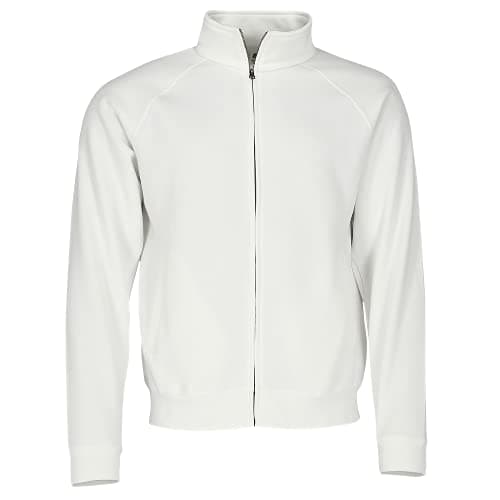 Image of Fruit of the Loom Mens Premium 70/30 Full Zip Sweatshirt Jacket (M) (White)