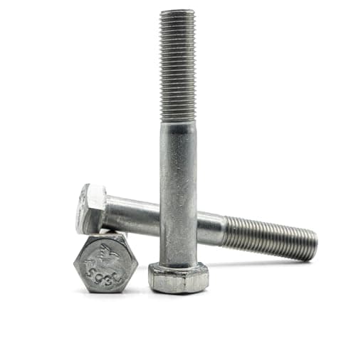 Image of Hippo Hardware (1/4" X 1.1/4" - 28 TPI) UNF Hex Hexagon Head Fine Thread Bolts Imperial A2 Stainless Steel (Pack of 3)