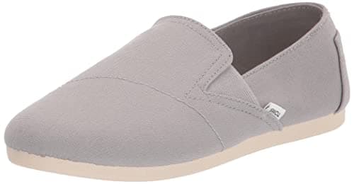 Image of TOMS Women's Redondo Loafer Flat, Drizzle Grey Canvas, 8 UK