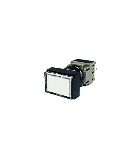Image of AH165-TLW11E3 | AH16F0N-11E3W | FUJI FLUSH RECTANGULAR HEAD WHITE 1NO+1NC 24VDC LED