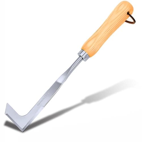 Image of SHANFEEK Crack Weeder Weed Removal Tool Gardening Hand Tools Weed Puller for Gardener (Brown)