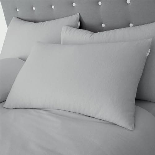 Image of Catherine Lansfield Brushed Cotton Standard Pillowcase Pair Grey