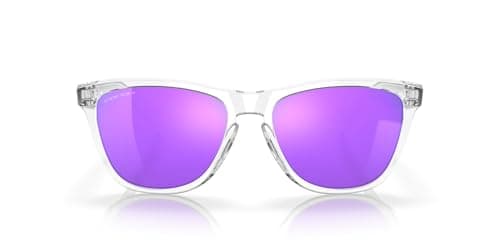 Image of Oakley Frogskin Sunglasses One Size Polished Clear ~ Violet Iridium