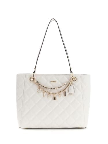 Image of GUESS shoulder bag shopper bag Libby Noel Tote Cream White creme-white