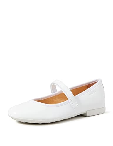 Image of Geox Girls Jr Plie' Ballerina, White, 1.5 UK