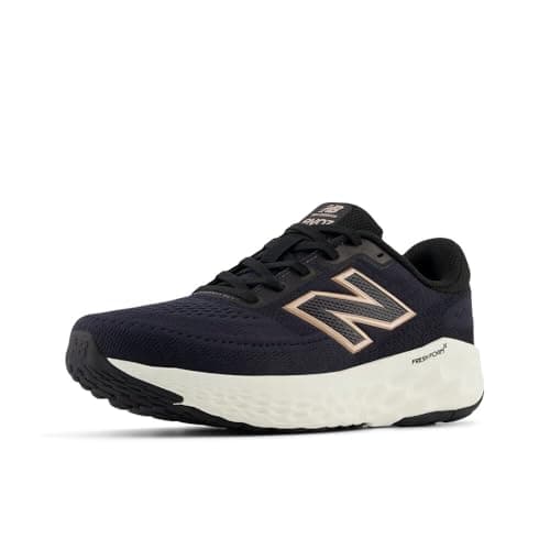 Image of New Balance Women's Fresh Foam X EVOZ v4 Running Shoes, Phantom/Black/Silver Metallic/Sea Salt, 5/M