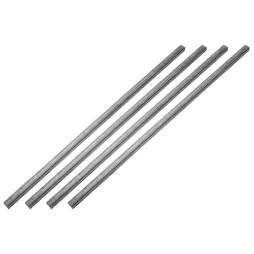 Image of sourcing map 4Pcs Square Steel Bar Stock, 21/64"x21/64"x12"(8mmx8mmx305mm) 1045 Square Steel Rod Bars Precision Key Stock for Keyways Structural Support Industrial Machinery DIY Craft