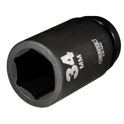 Image of Draper 27142 3/4" Square Drive Hi-Torq 6 Point Deep Impact Socket, 34 mm Size, Blue