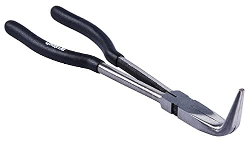 Image of Amtech - 280mm (11in) Bent Nose Pliers, 90 Degree, Non-Slip Handles
