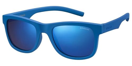 Image of Polaroid Unisex Kids PLD 8020/S Jy Zdi 46 Sunglasses Blue