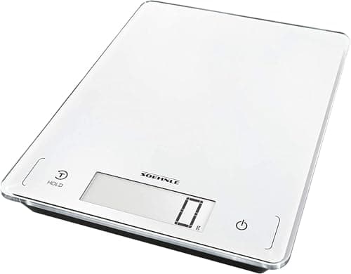 Image of Soehnle Page Profi 300, Digital Food Scale, Kitchen Weighing Scale with Large 22 cm LCD Screen, Extra Large surface Parcel and Kitchen Scales 27 x 20 cm, Cooking Scales Weighing up to 20 kg