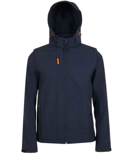 Image of COOZO Unisex Classic Transformer Pro Soft Shell Jacket - French Navy - XL