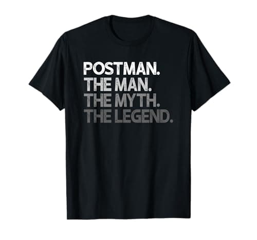 Image of Postman Design The Man Myth Legend T-Shirt