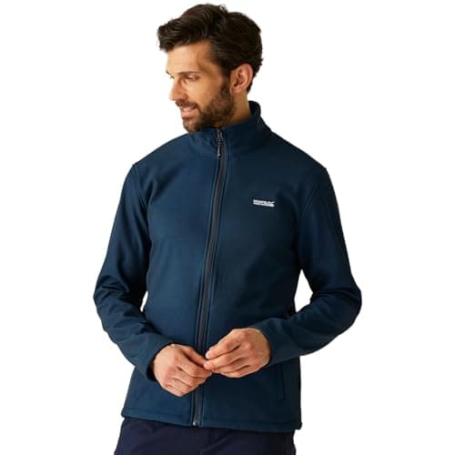 Image of Regatta Mens Cera V Softshell Jacket Water Repellent Breathable Winter Layer Top