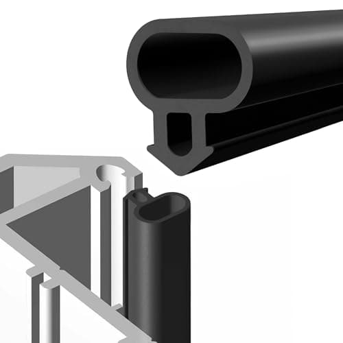 Image of UPVC Window & Door Seal Strip | 6M Long Rubber Seal for 3-5mm Gap | 35% Less Heat Loss