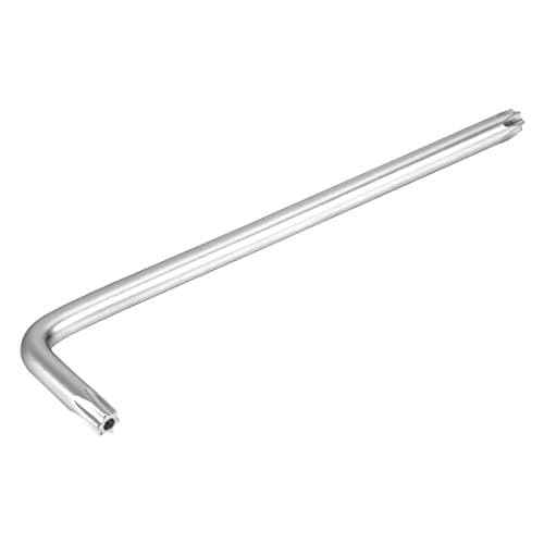Image of Sourcingmap Long Tamper Proof Torx Star Key Bit Wrench, L-Shape Nickel Plated T30