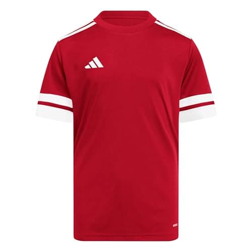 Image of adidas Unisex Kids SQUADRA25 Jersey Short Sleeve Kids, Team Power Red 2 / White, 11-12 Years