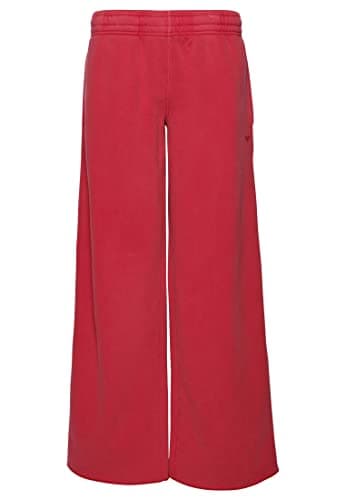 Image of Superdry Women's Wide Leg Joggers Sweatshirt, Beetroot Pink, UK 16