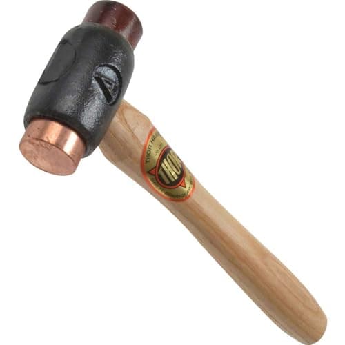 Image of Thor 208 Copper, Rawhide Double sided Hammer, Size A, (Brown, Black)