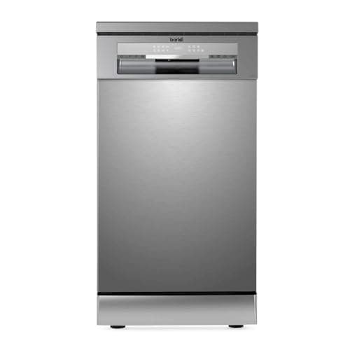 Image of Baridi Slimline Freestanding Dishwasher, 45cm Wide with 10 Place Settings, 8 Programs & 5 Functions, LED Display, Silver - DH166
